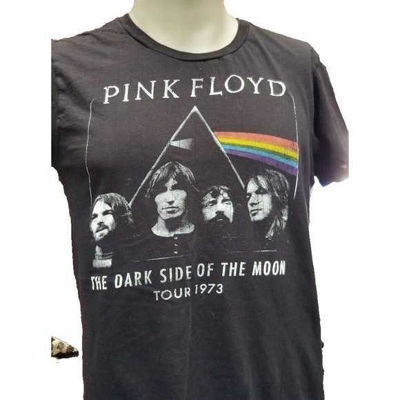 Other - Pink FLoyd Dark Side Of The Moon Tour 1973 Black T-Shirt Size Large Band Retro
